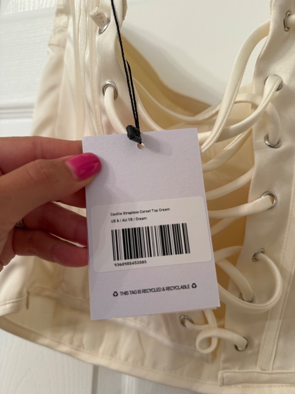 Princess Polly Cecilie Strapless Corset Top Cream - Picture 5 of 5